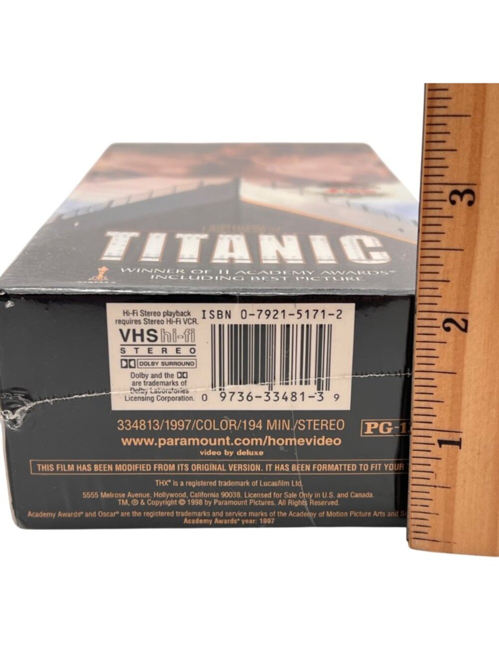 Titanic 1997 VHS 2-Tape Set Digitally THX Mastered Sealed Collectors Edition NEW - Picture 8 of 9